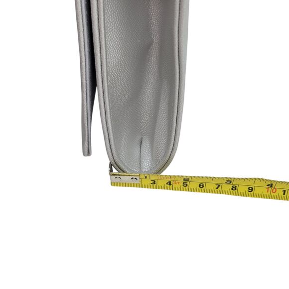 CXL by Christian Lacroix Paris Caviar Clutch Silver Detachable Chain NWT ($78) - Picture 10 of 10